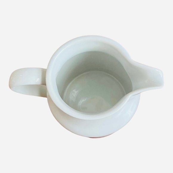 Modern Pitcher CRATE & BARREL White Ceramic Pottery Pitcher Jug - Picture 3 of 4